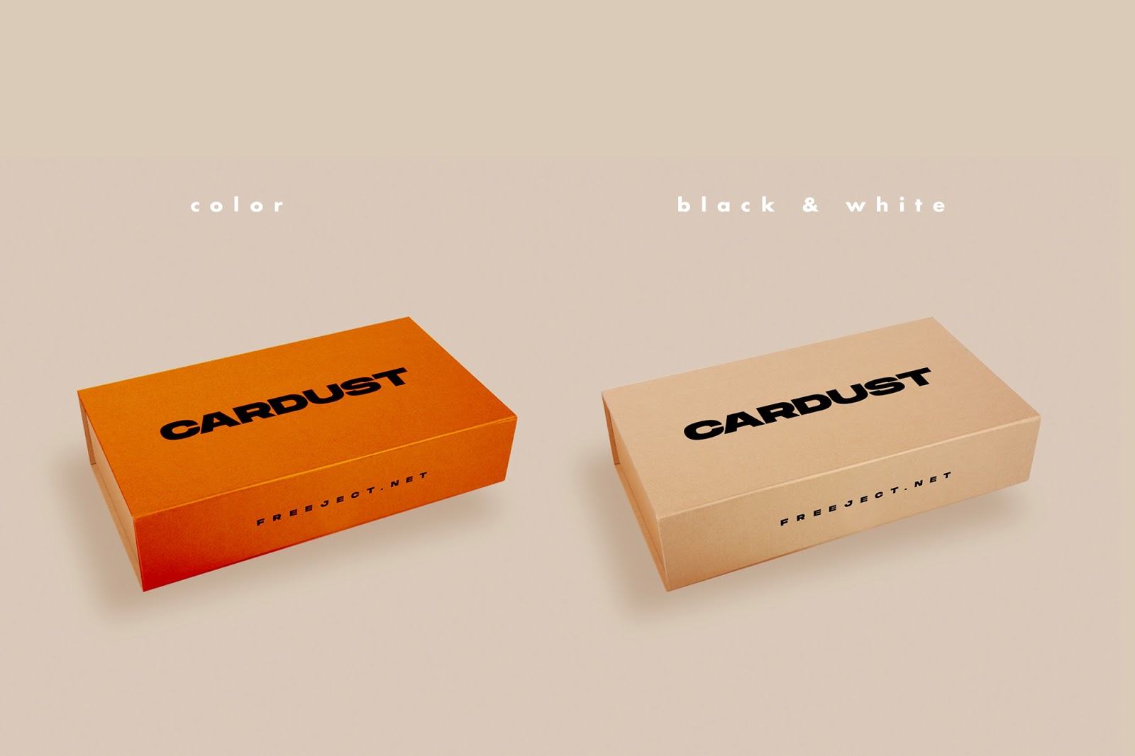 Free opened and closed cardboard box mockup (psd). Free Download Cardboard Box Mockup Template Psd File
