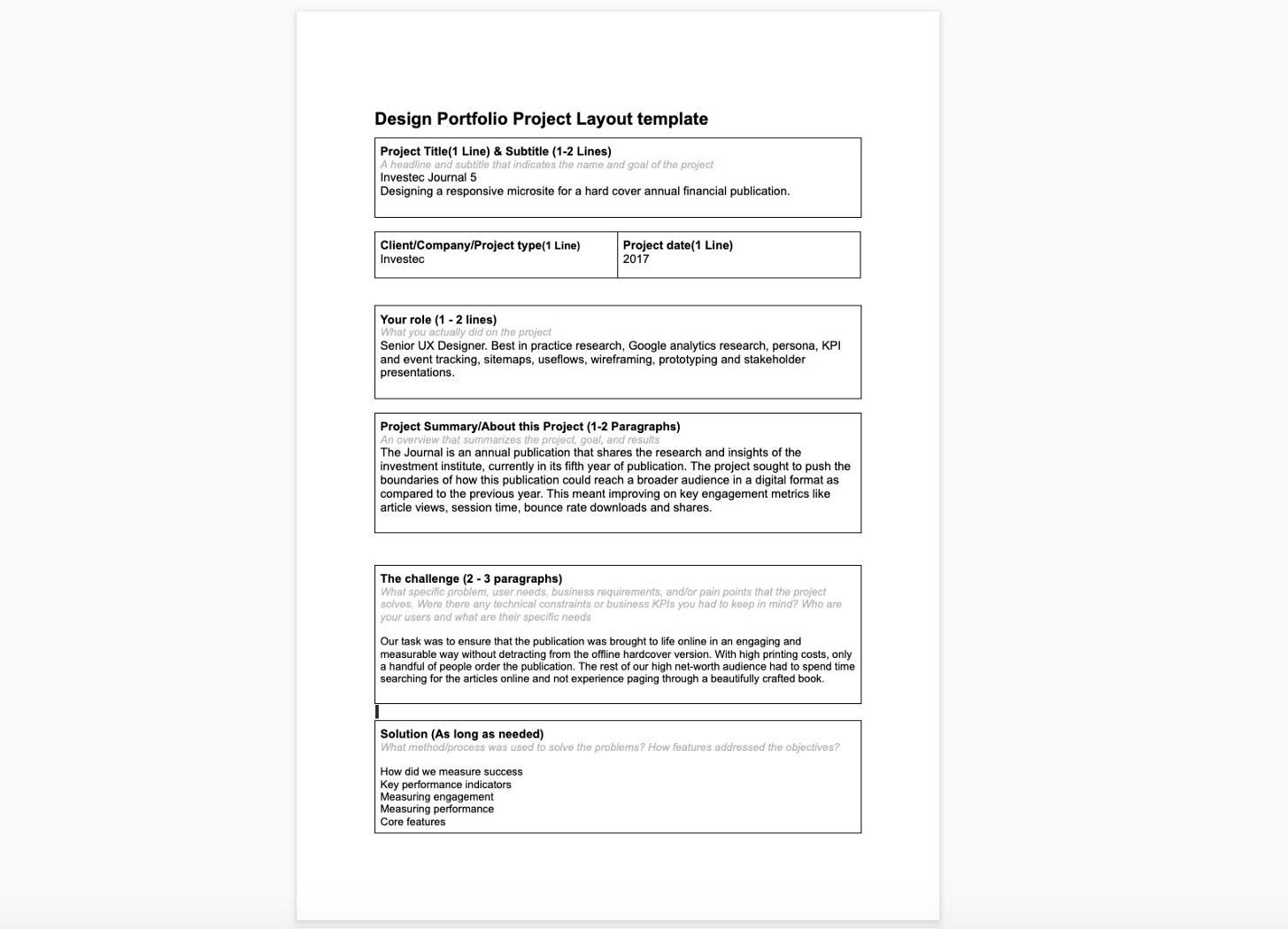 This free ux case study template for google docs will help you write a ux case study so you can tell a story of your ux projects & showcase your skills. Ux Case Study Example 1 Plus Free Template