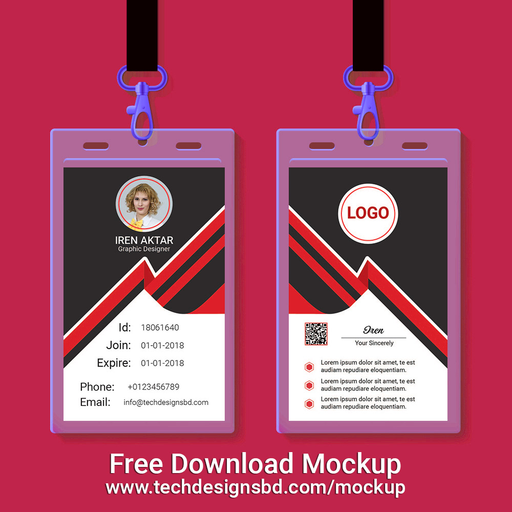 Designed for any types of companies and offices. 150 Best Id Card Mockup Templates Graphic Design Resources