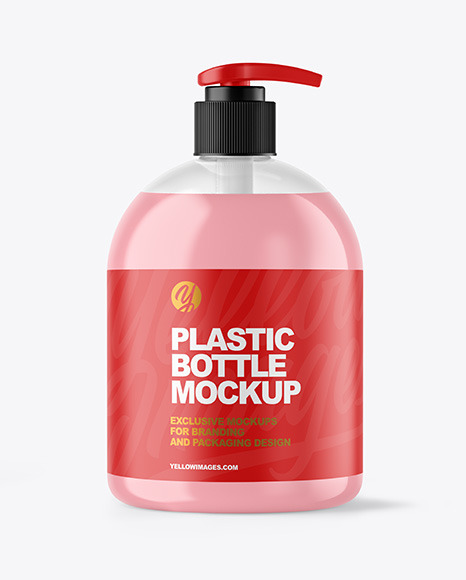 ✓ free for commercial use ✓ high quality images. Clear Liquid Soap Bottle With Pump Mockup