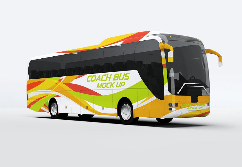 19+ Download Free Bus Mockup Psd&nbsp;PSD