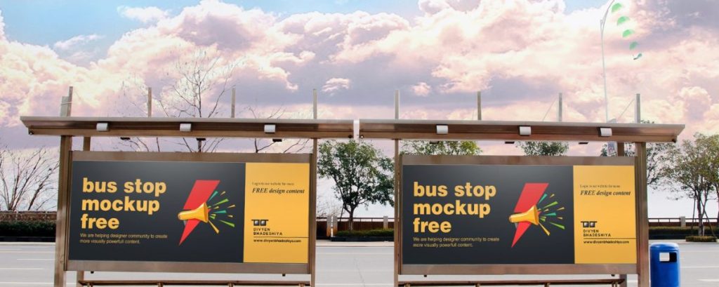 43+ Download Bus Stop Mockup Psd Free&nbsp;PSD