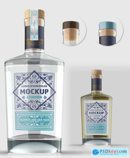 31+ Download Gin Bottle Mockup Free&nbsp;PSD