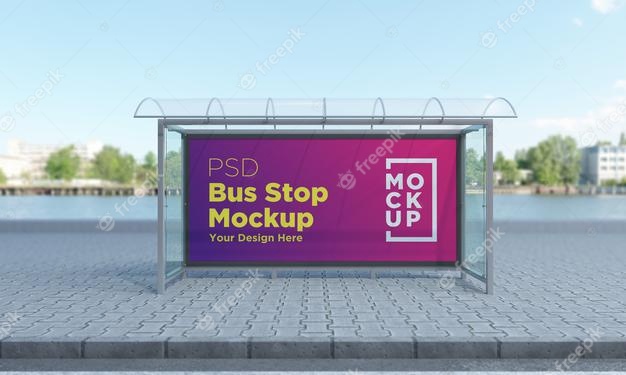47+ Download Bus Stop Mockup Freepik&nbsp;PSD