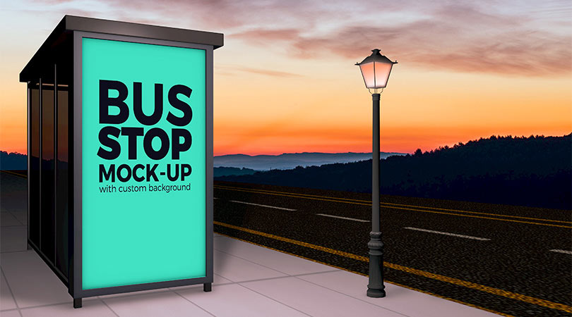 11+ Download Bus Shelter Ad Mockup&nbsp;PSD