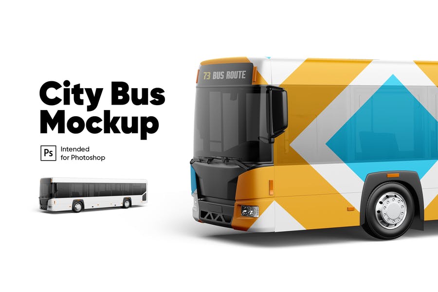 33+ Download Bus Mockup For Free&nbsp;PSD