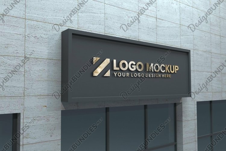38+ Download Logo Mockup On Building&nbsp;PSD