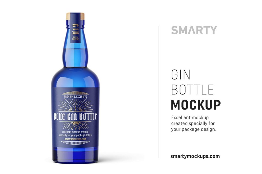 46+ Download Gin Bottle Mockup Psd Free&nbsp;PSD