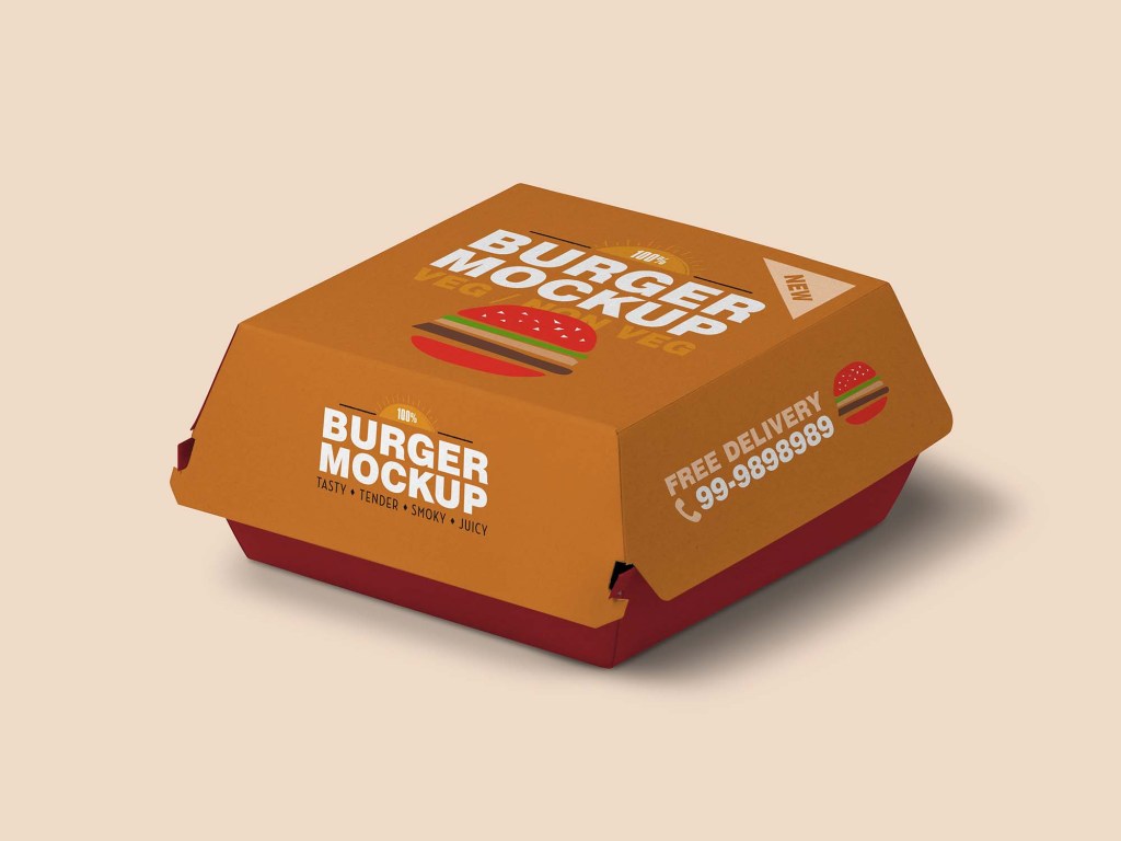 35+ Download Burger Box Mockup Psd&nbsp;PSD